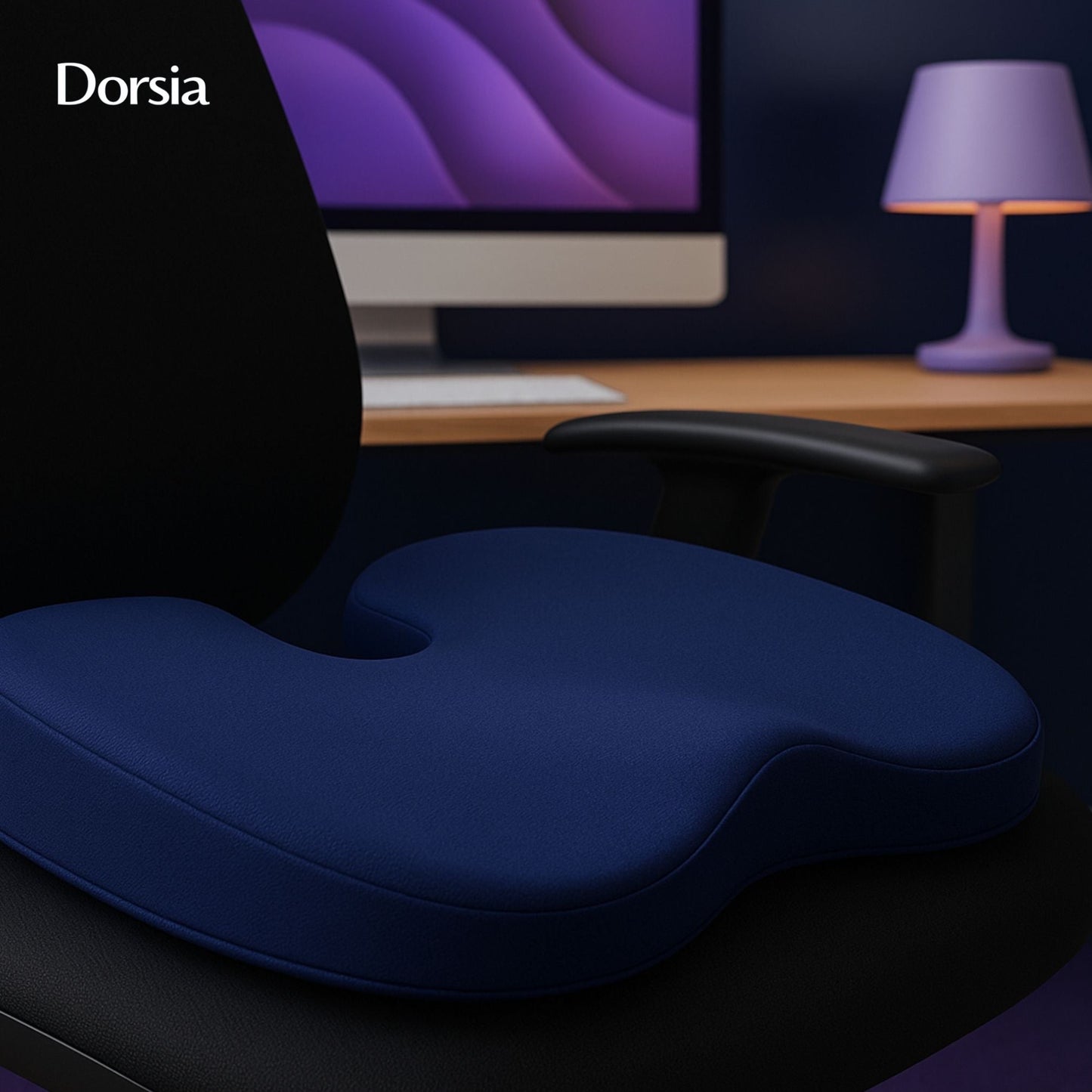 Posturia™ – Coussin Lombaire Orthopédique – Support de Dos Ergonomique & Soulagement des Douleurs