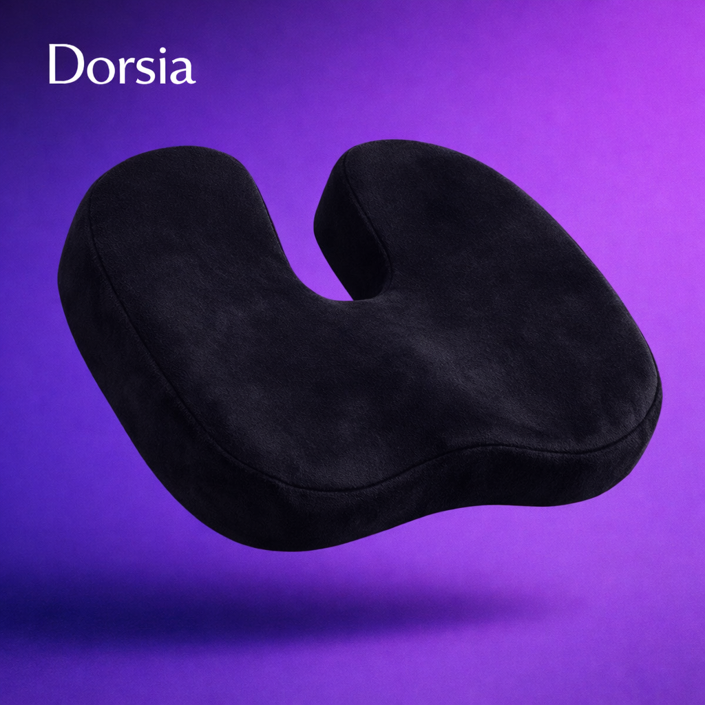 Dorsia™ – Coussin Lombaire Ergonomique – Support de Dos pour Bureau & Télétravail